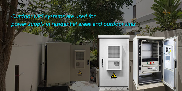 Зовнішні системи ДБЖ використовуються для електропостачання житлових районів та відкритих майданчиків